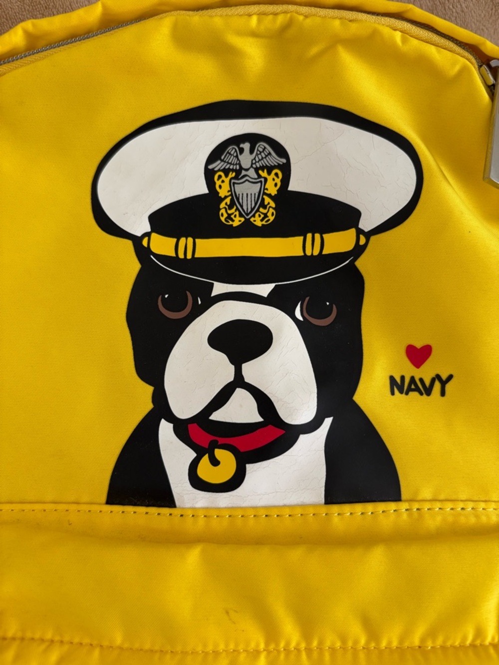 Marc Tetro Boston Terrier ❤️Navy Backpack - Picture 2 of 6